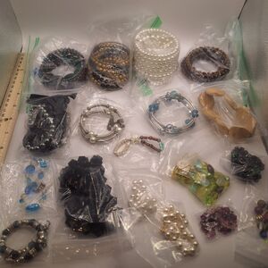 Lot of 18 used unbranded bracelets